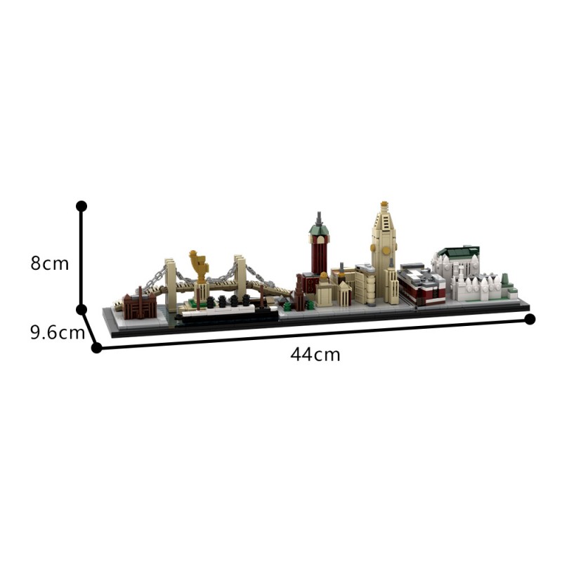GOBRICKS MOC 199709 New York City Skyline 1900's - YWOBB