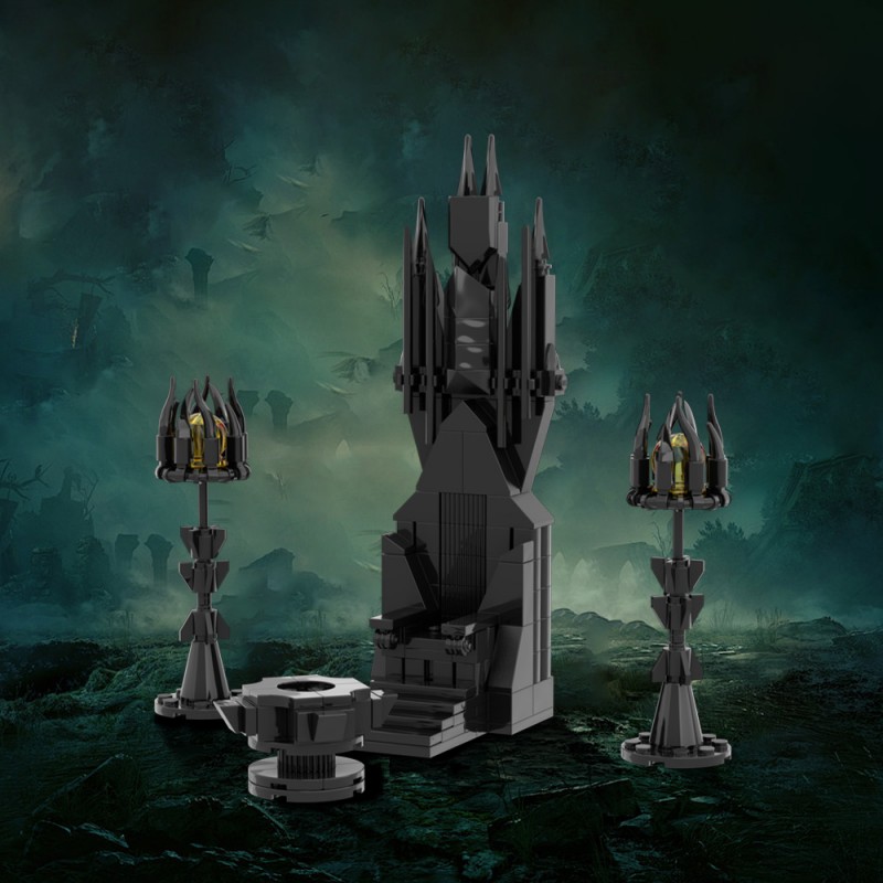 GOBRICKS MOC 195205 Saruman's Throne - YWOBB