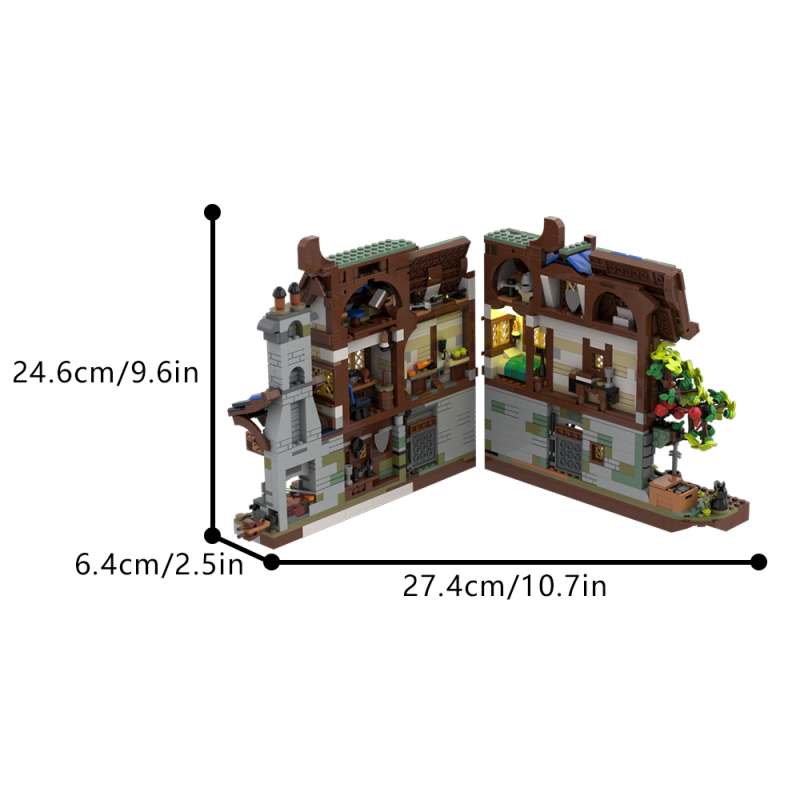 GOBRICKS MOC 195795 Medieval Blacksmith Nook - YWOBB