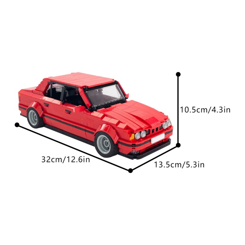 GOBRICKS MOC 196721 BMW M5 E34 - YWOBB