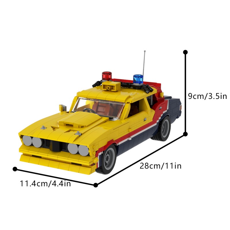 GOBRICKS MOC 197005 1:18 Mad Max - Ford Falcon - YWOBB