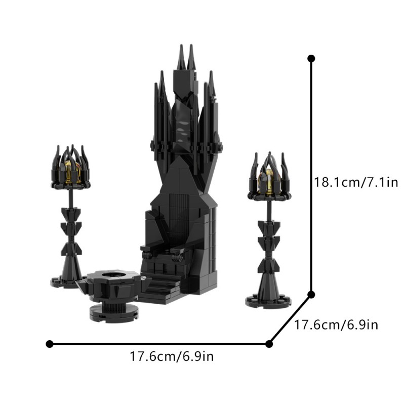 GOBRICKS MOC 195205 Saruman's Throne - YWOBB