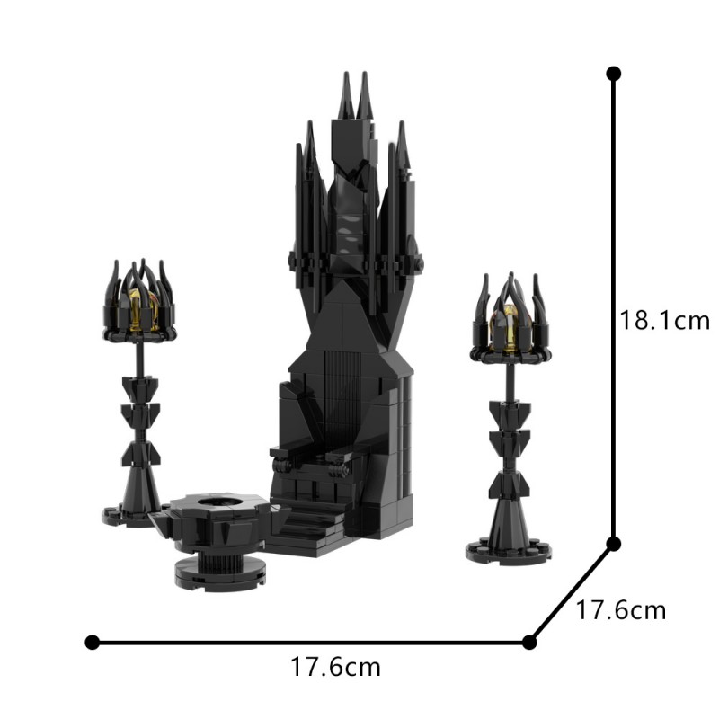 GOBRICKS MOC 195205 Saruman's Throne - YWOBB