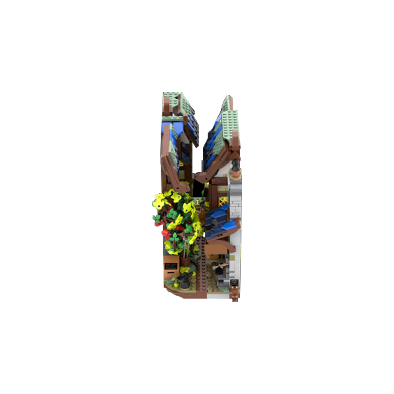 GOBRICKS MOC 195795 Medieval Blacksmith Nook - YWOBB