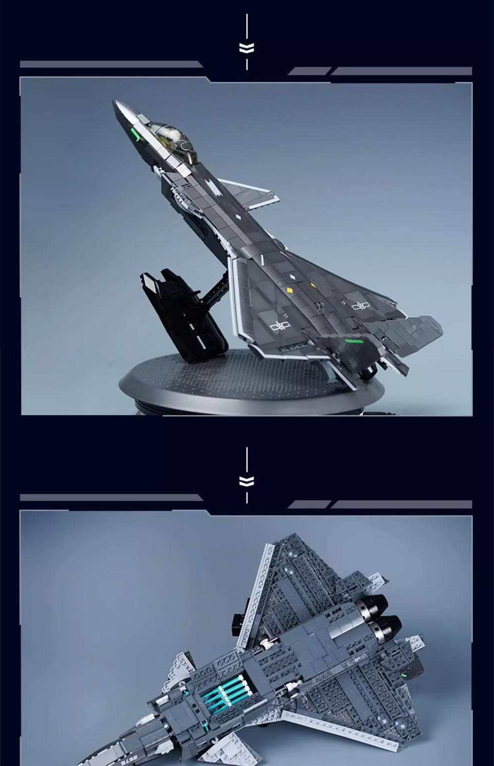 SLUBAN M38-B1187 J20 Military Fighter - YWOBB