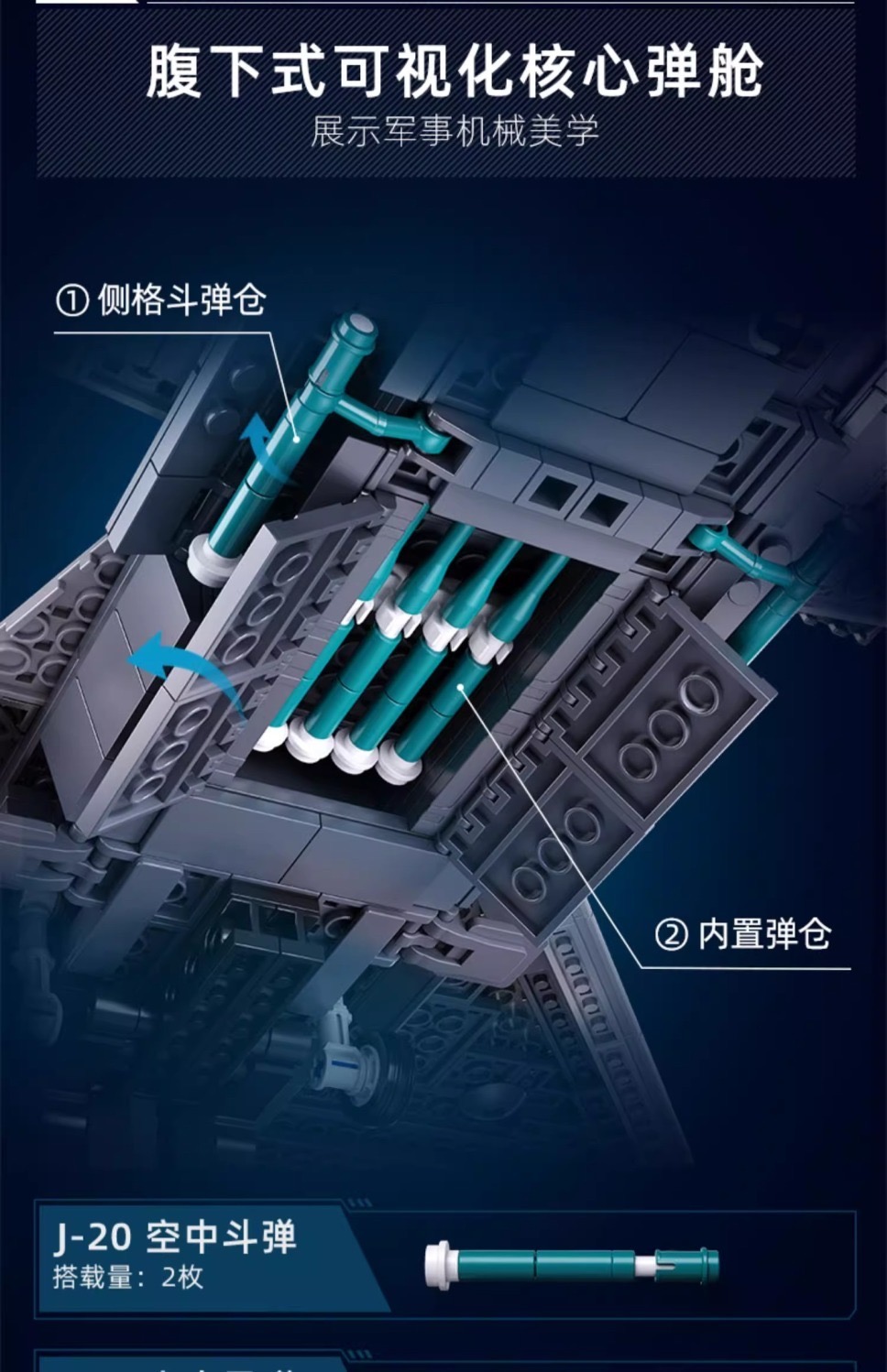 SLUBAN M38-B1187 J20 Military Fighter - YWOBB