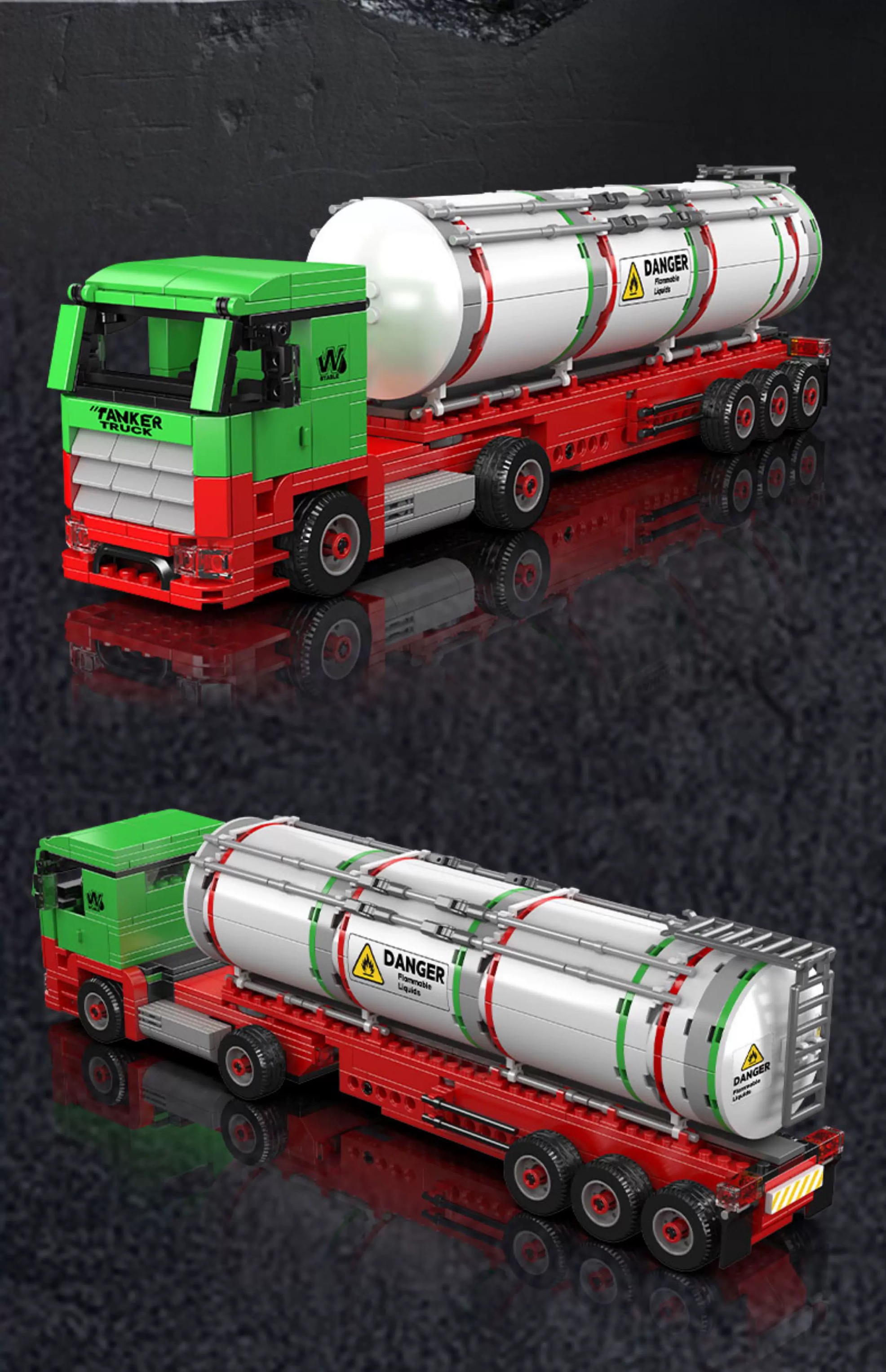 Mould King 24075 Tanker Truck - YWOBB