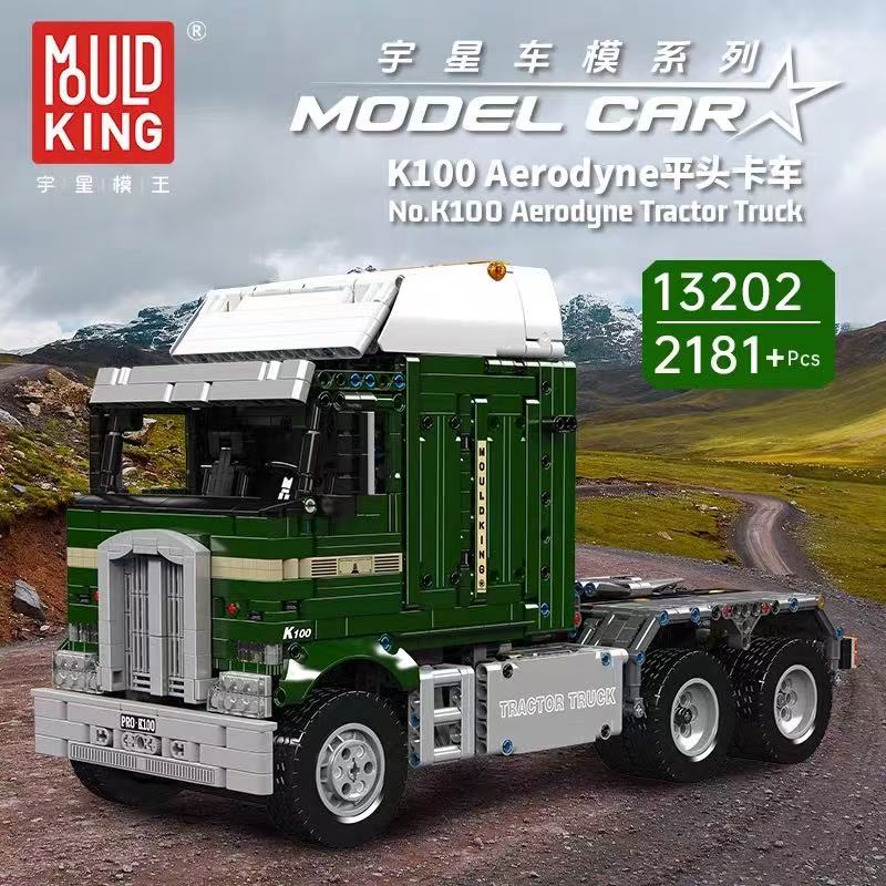 Mould King 13202 Pneumatic K100 Aerodyne Cabover Truck - YWOBB