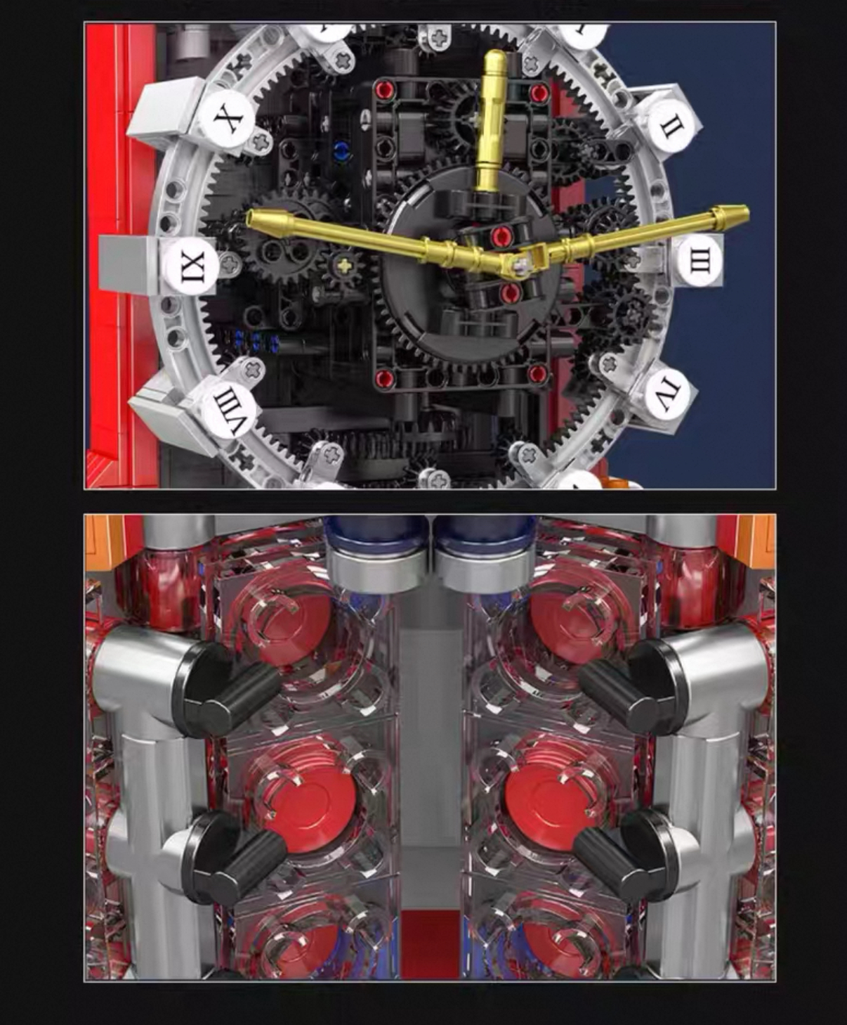 Mould King 10187 Engine clock - YWOBB