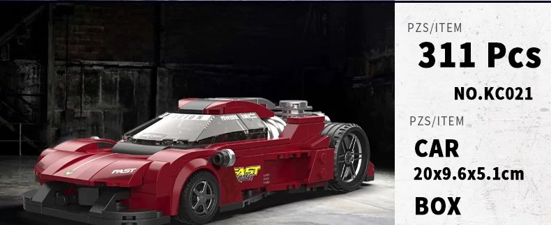 DECOOL KC021  Supercar Modification: Red Shadow - YWOBB