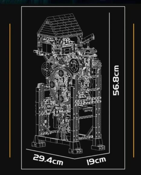 Mould King 10159 Cyberpunk Clock - YWOBB