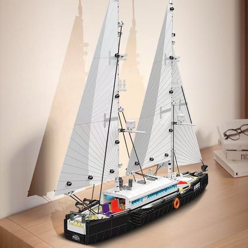 Mould King 10194 Modern Twin-Masted Sailboat - YWOBB