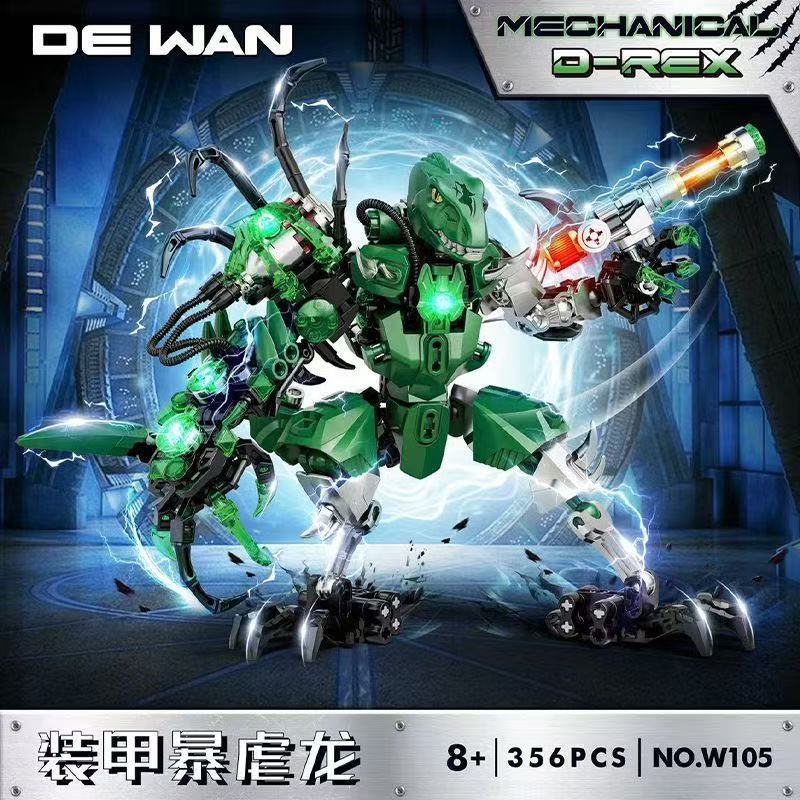 DEWAN Bionicle W105-W108 Jurassic Armored Dinosaur - YWOBB