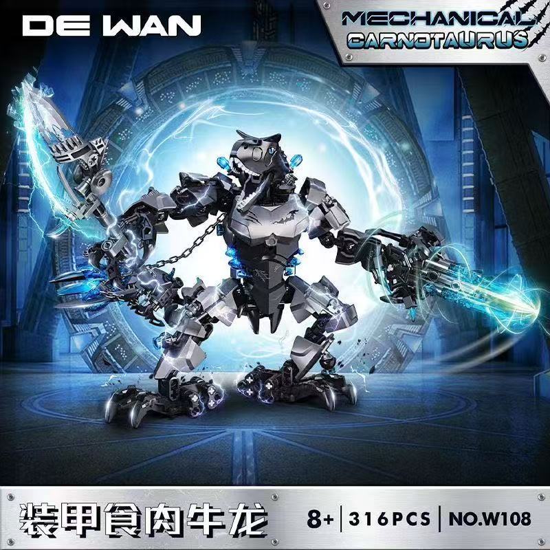 DEWAN Bionicle W105-W108 Jurassic Armored Dinosaur - YWOBB