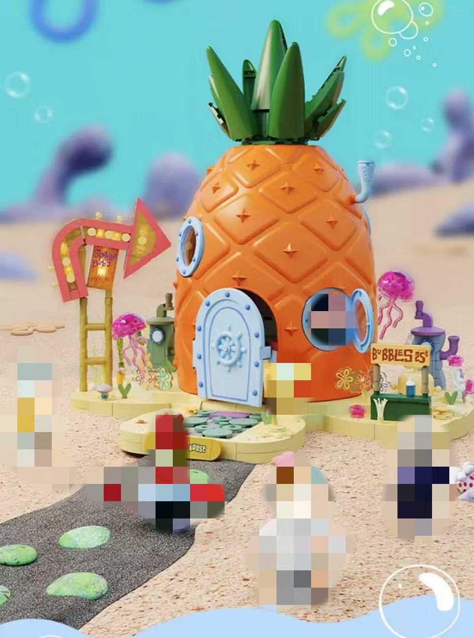 SEMBO AREA-X AB0032 SpongeBob SquarePants Pineapple House OVP AU Warehouse Version - YWOBB