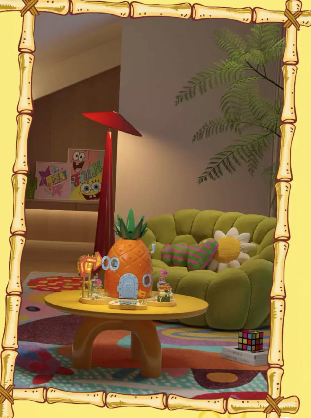 SEMBO AREA-X AB0032 SpongeBob SquarePants Pineapple House OVP CA Warehouse Version - YWOBB