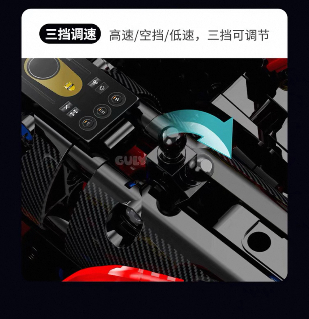 GULY 10640 GOLD Porsche GT3 1:8 - YWOBB