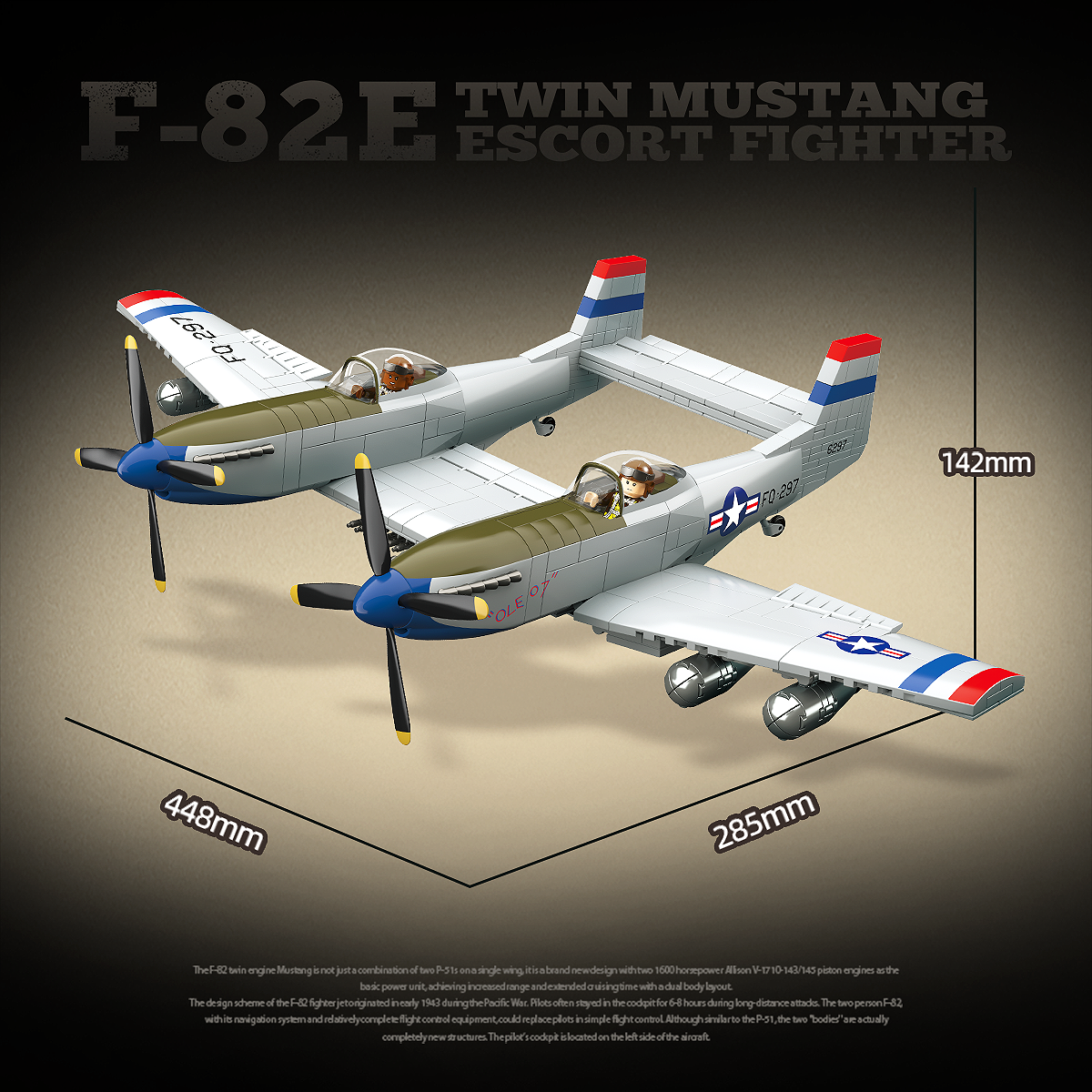 Quan Guan 100281 F-82E Twin Mustang Escort Fighter - YWOBB