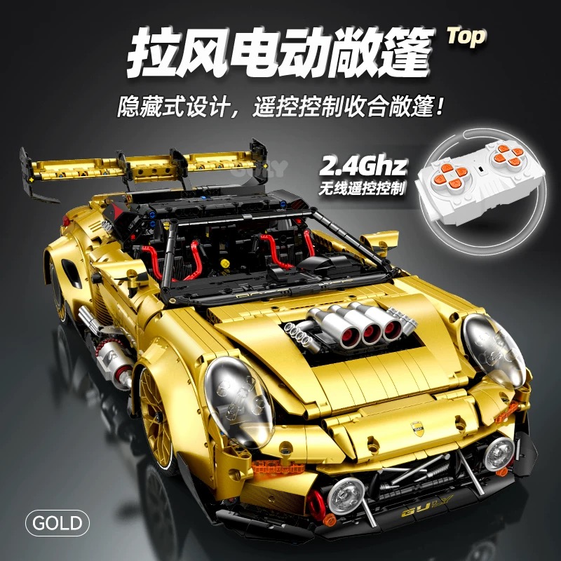 GULY 10640 GOLD Porsche GT3 1:8 - YWOBB