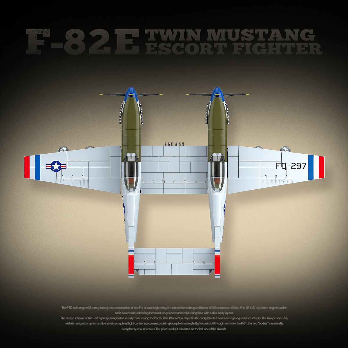 Quan Guan 100281 F-82E Twin Mustang Escort Fighter - YWOBB