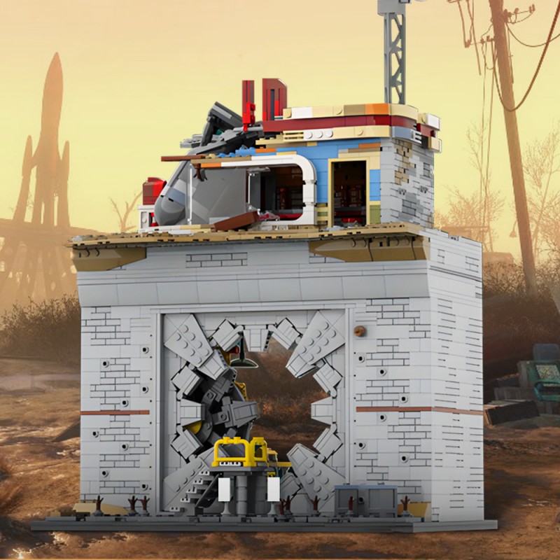 GOBRICKS MOC 201437 Vault-tec Vault door Fallout - YWOBB