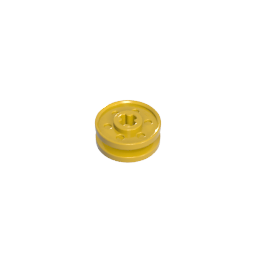 GOBRICKS GDS-90352 Wheel 18mm D. x 8mm with Fake Bolts and Shallow Spokes and Axle Hole - YWOBB