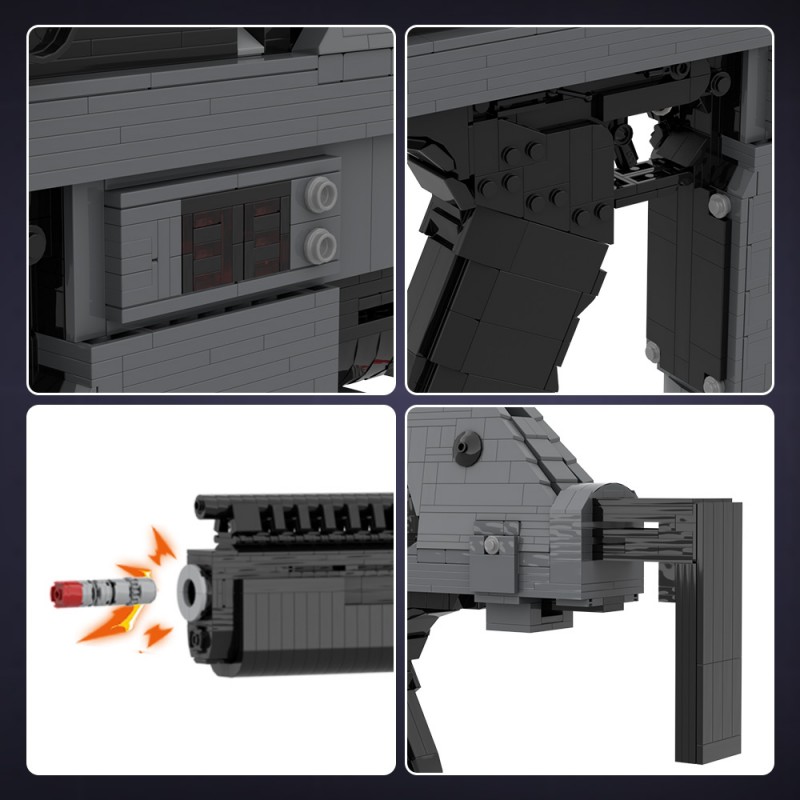 GOBRICKS MOC 32968 Aliens M41A Pulse Rifle 1:1 Replica - YWOBB
