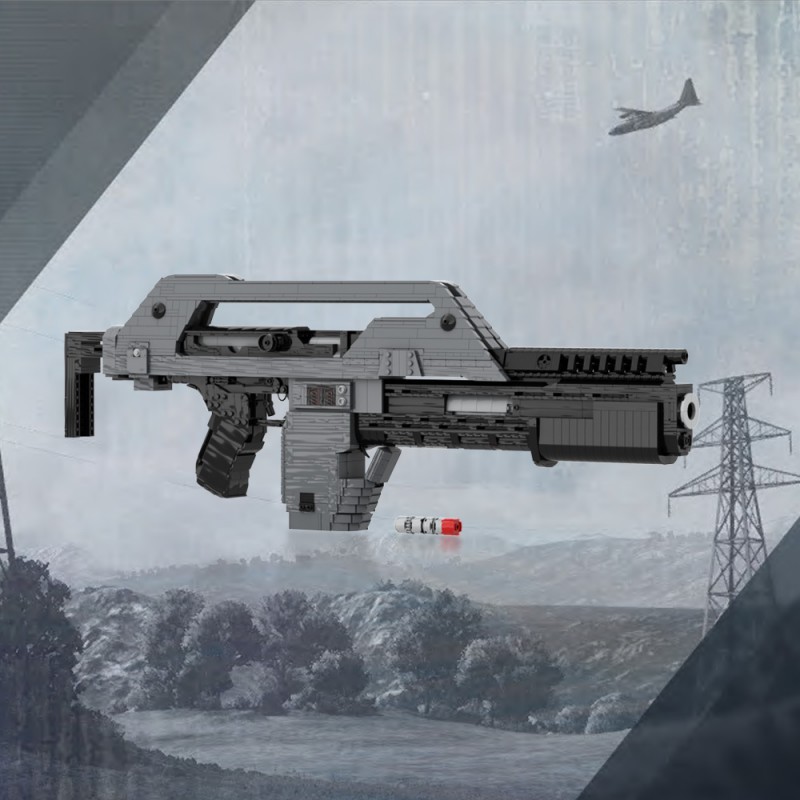 GOBRICKS MOC 32968 Aliens M41A Pulse Rifle 1:1 Replica - YWOBB