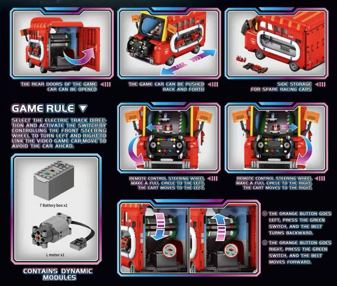 Small Angle JD093 Electric Retro Game Car - YWOBB