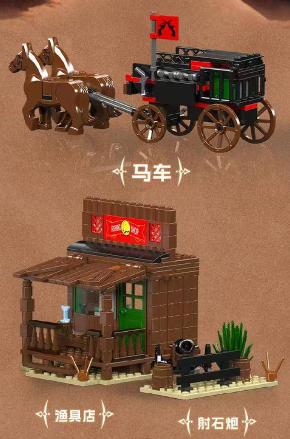 Mould King 24062 Wild West Bank Heist - YWOBB