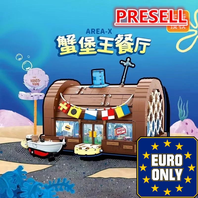SEMBO AREA-X AB0027 SpongeBob SquarePants Krusty Krab Restaurant OVP EU Warehouse Version - YWOBB