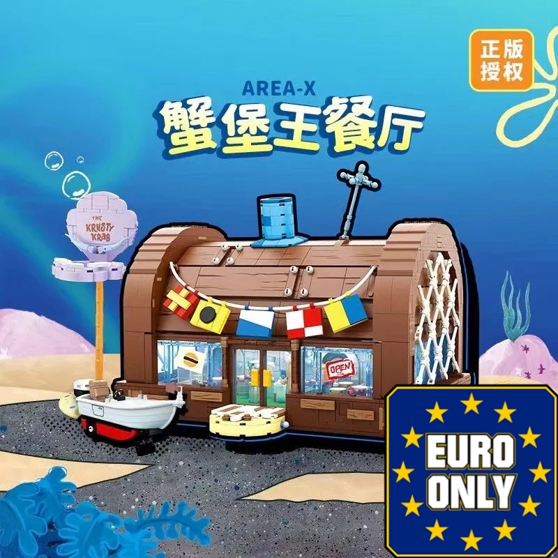 SEMBO AREA-X AB0027 SpongeBob SquarePants Krusty Krab Restaurant OVP EU Warehouse Version - YWOBB