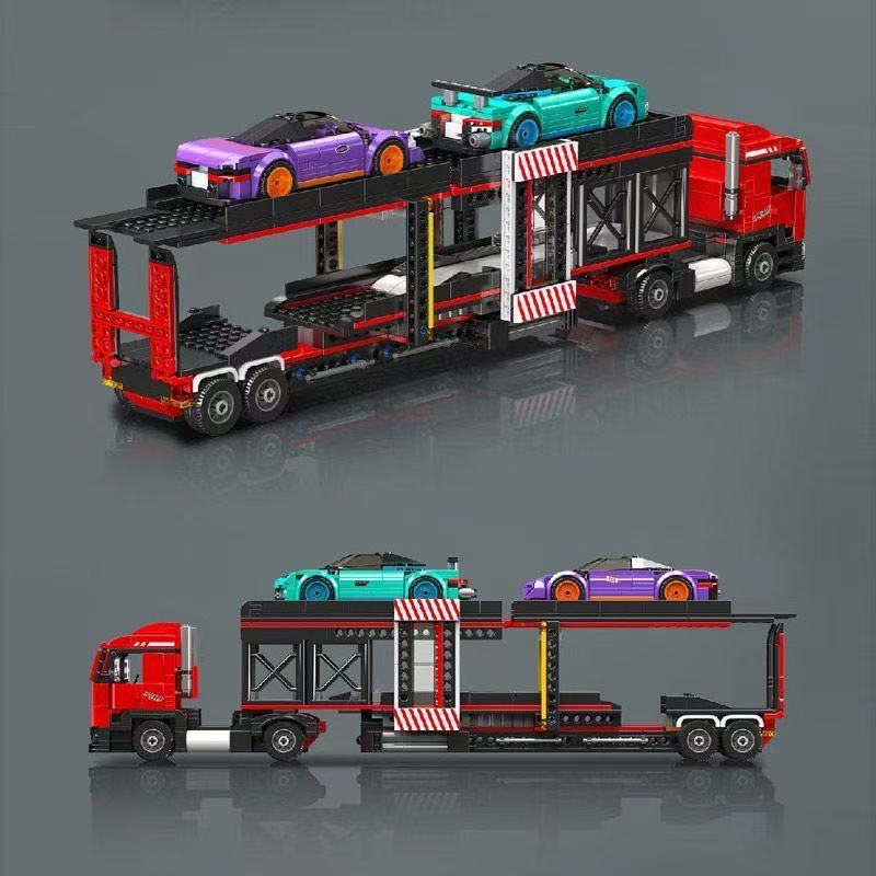 Mould King 24078 Sports Car Transporter - YWOBB