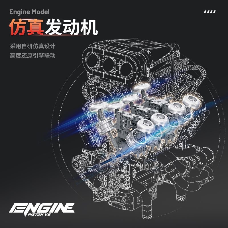 Eikee Y15001 V8 Engine - YWOBB