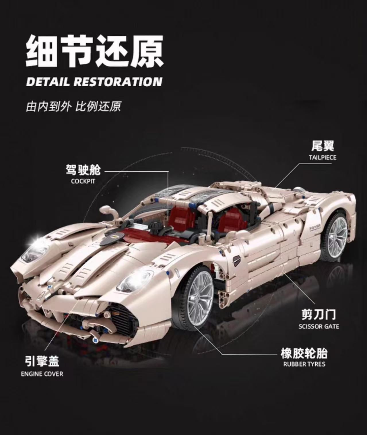 JIE STAR JJ9210 Pagani Utopia - YWOBB