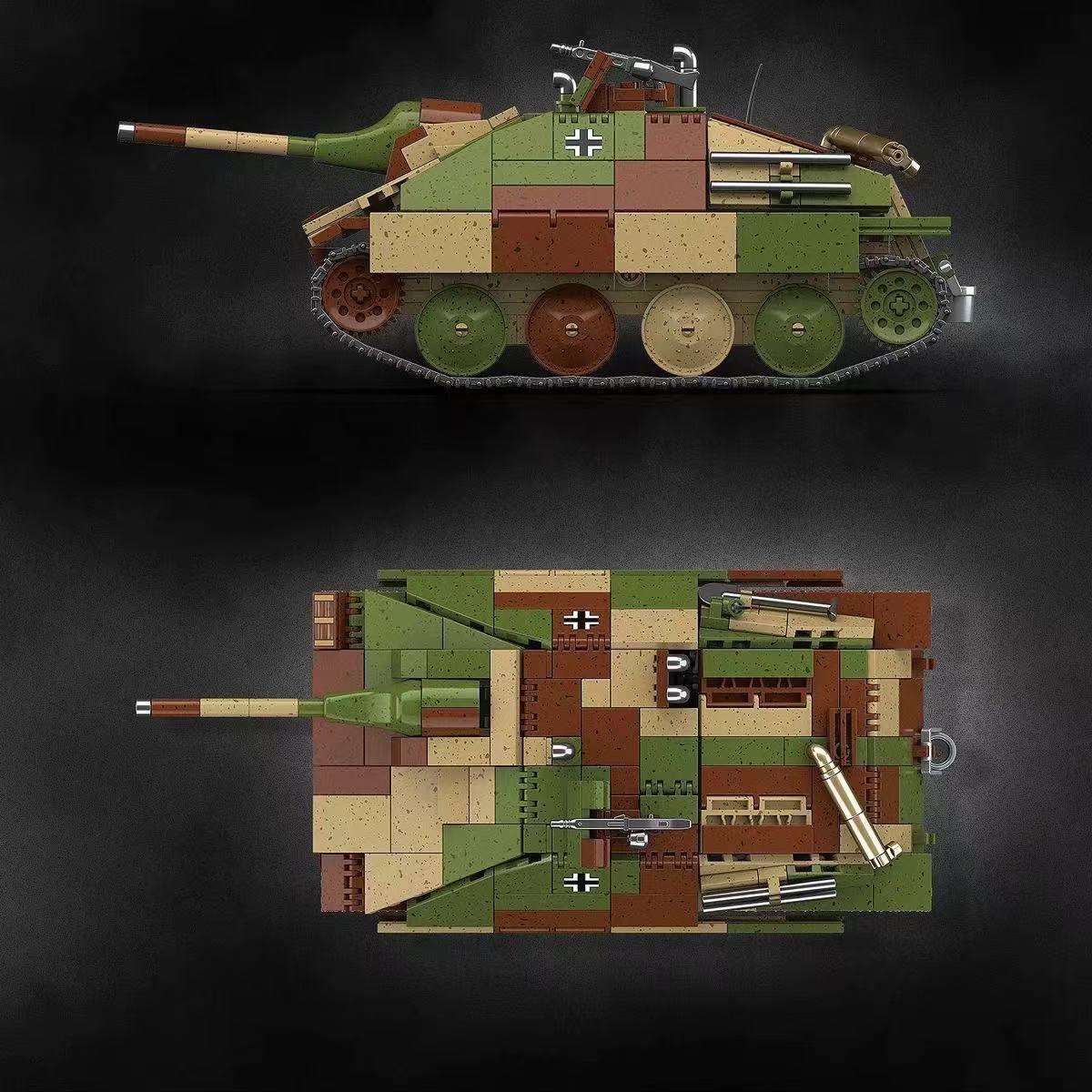 Quan Guan 100311 WWII German Jagdpanzer 38(t) Hetzer Tank Destroyer Limited Version - YWOBB