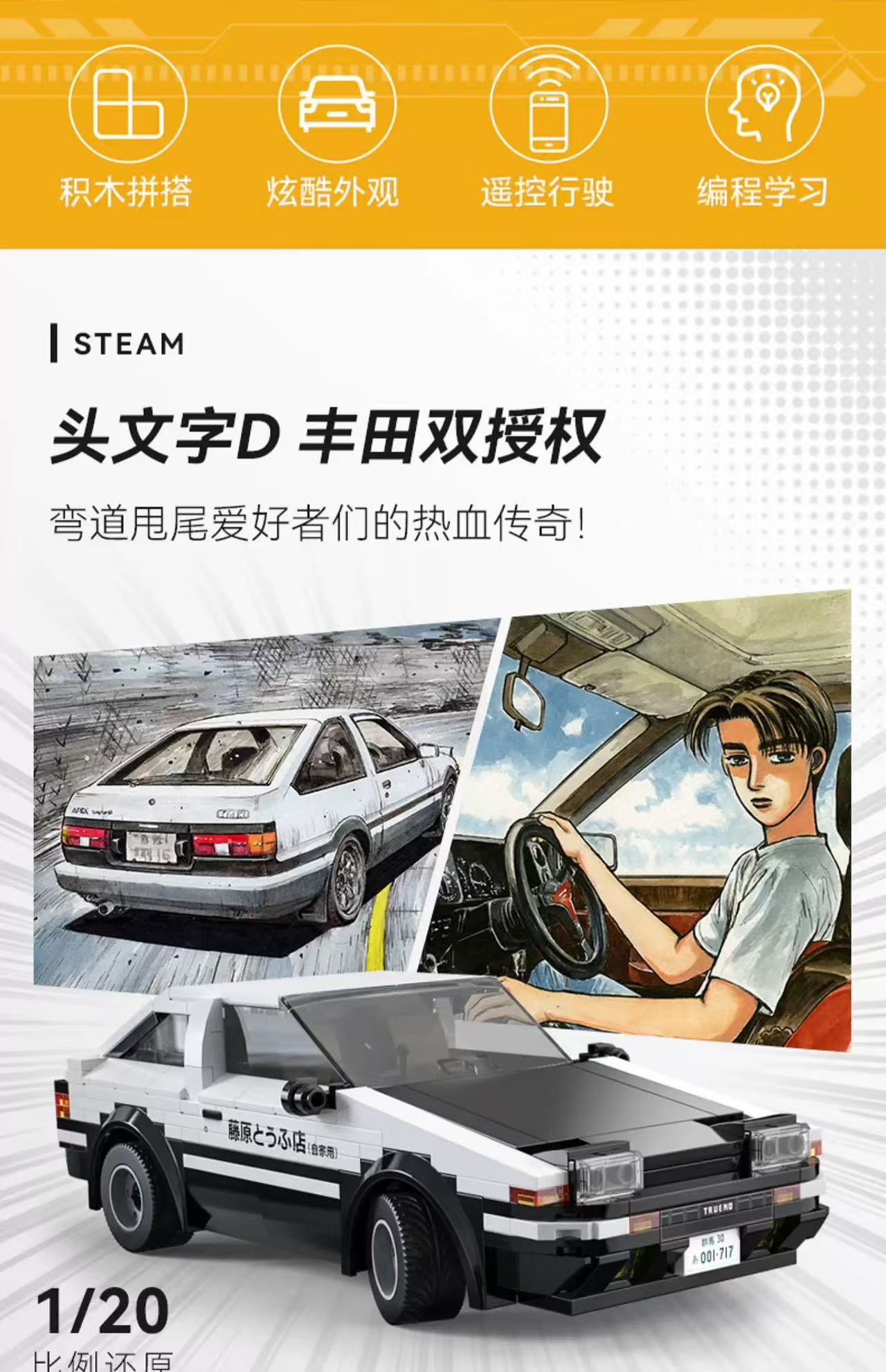 CADA C51086 Initial D Toyota AE86 TRUENO - YWOBB