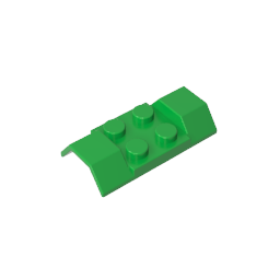 GOBRICKS GDS-90005 Vehicle Mudguard 2 x 4 with Arch Smooth - YWOBB