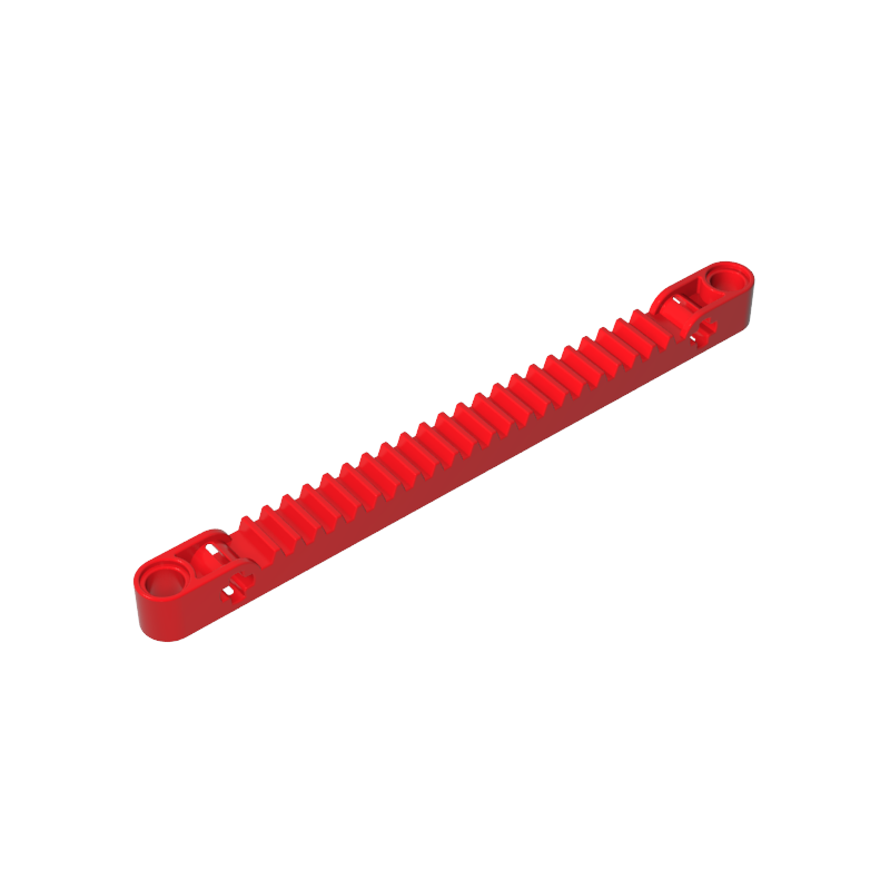 GOBRICKS GDS-1169 Gear Rack 1 x 13 with Axle and Pin Holes - YWOBB