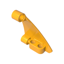 GOBRICKS GDS-90153 Technic Panel Curved #62 5 x 4 Tapered Right - YWOBB