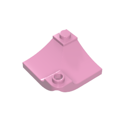GOBRICKS GDS-90297 Arch 3 x 3 Inverted Corner with Raised Hollow Stud - YWOBB