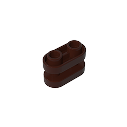 GOBRICKS GDS-90337 Brick Round 1 x 2 with Hollow Studs and Open Center with Bars - YWOBB