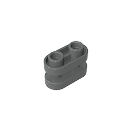 GOBRICKS GDS-90337 Brick Round 1 x 2 with Hollow Studs and Open Center with Bars - YWOBB