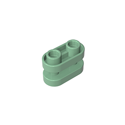 GOBRICKS GDS-90337 Brick Round 1 x 2 with Hollow Studs and Open Center with Bars - YWOBB
