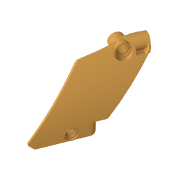 GOBRICKS GDS-2193 Technic Panel Curved #60 5 x 7 Tapered Right - YWOBB