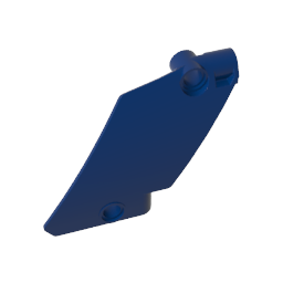 GOBRICKS GDS-2193 Technic Panel Curved #60 5 x 7 Tapered Right - YWOBB
