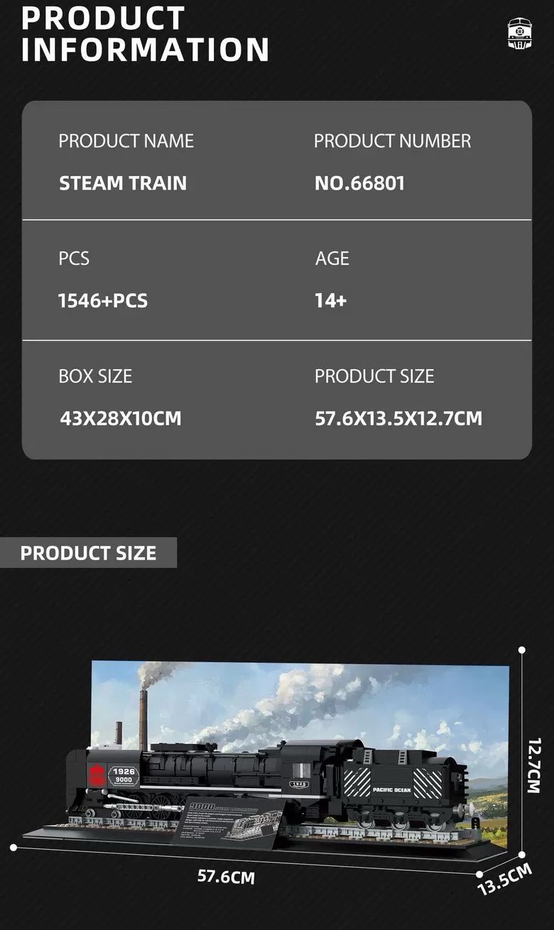 Reobrix 66801 Steam Train - YWOBB
