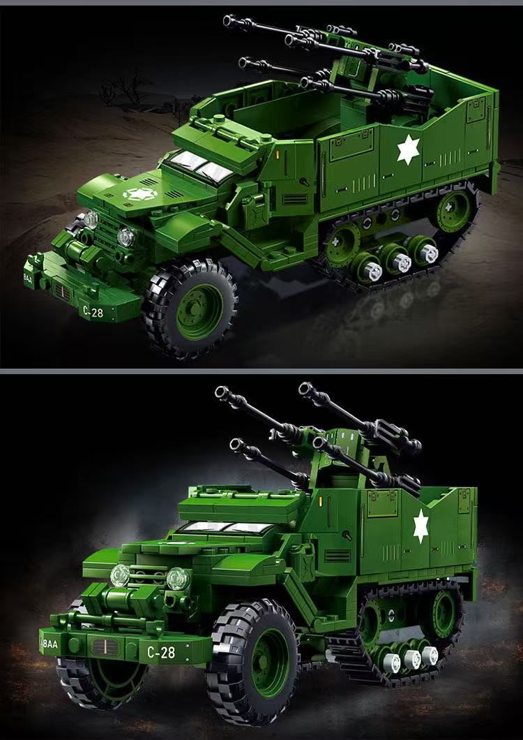 LY 66080 WWII American M16 half-track vehicle - YWOBB