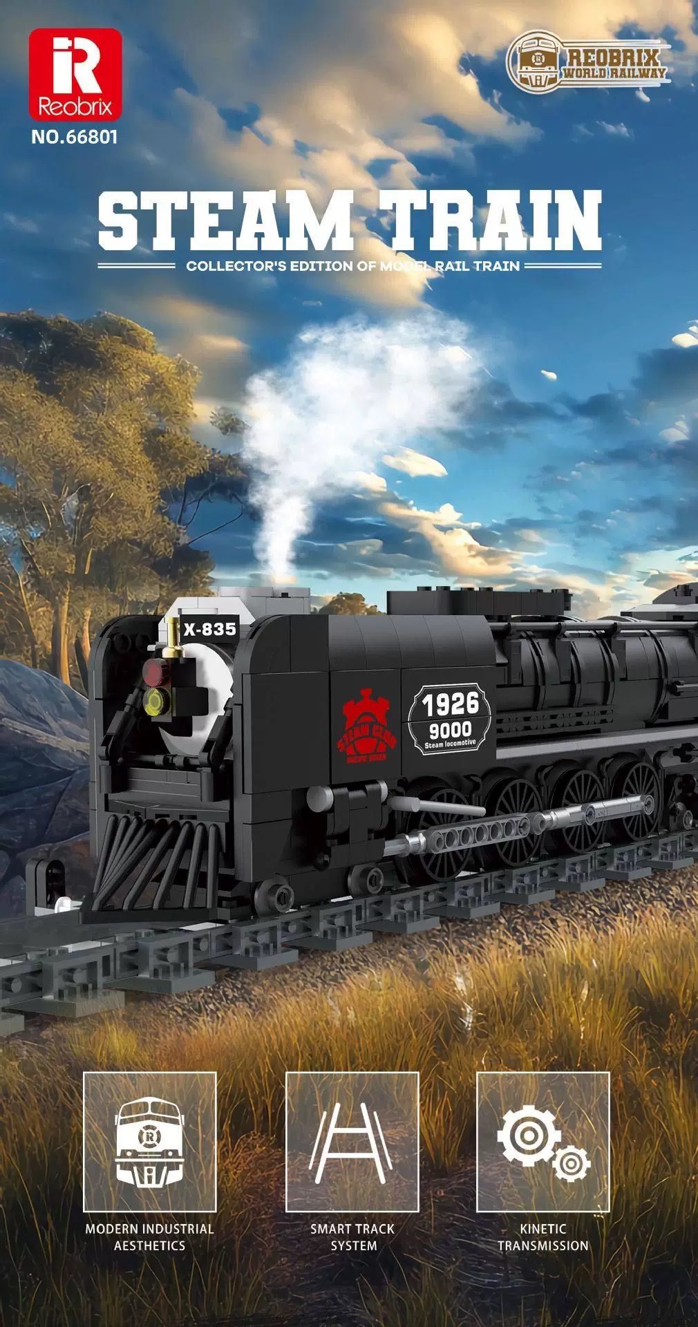 Reobrix 66801 Steam Train - YWOBB