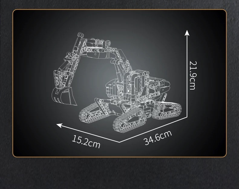 Mould King 17076 SFINX Future Excavator - YWOBB